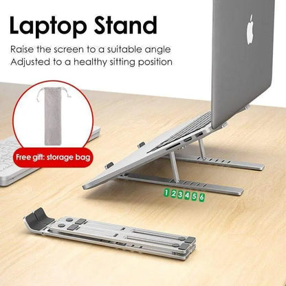 X Style Adjustable Aluminum Laptop Riser Home Essentials-8