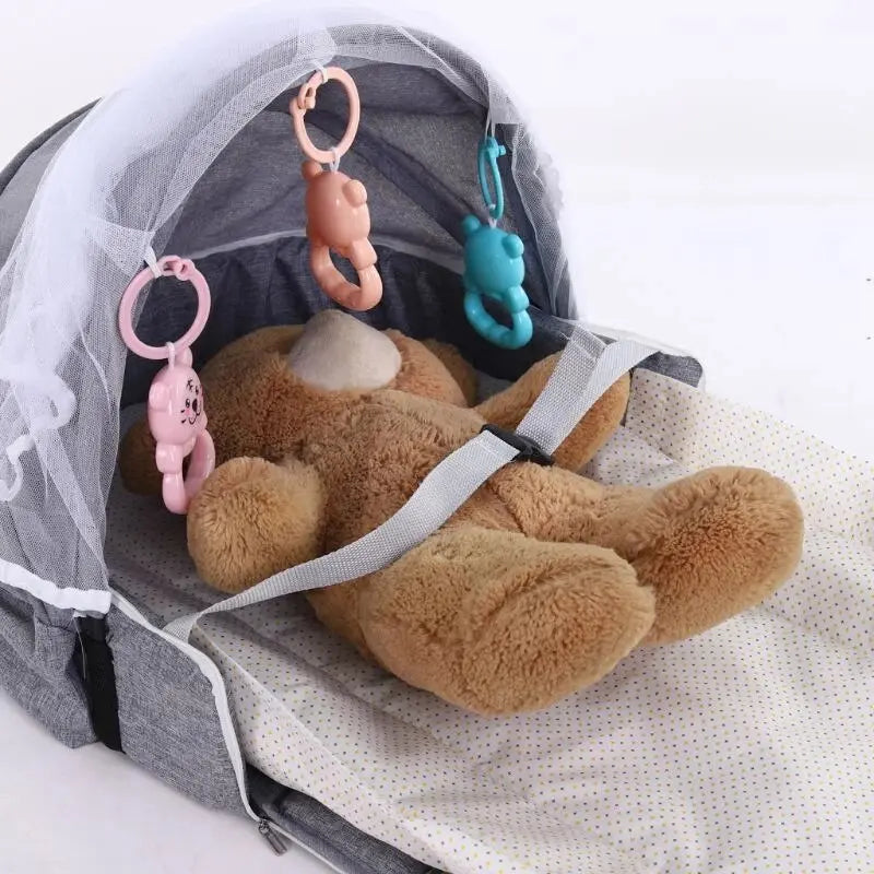 Multipurpose Foldable Baby Bed with Mosquito Net Baby Essentials-5