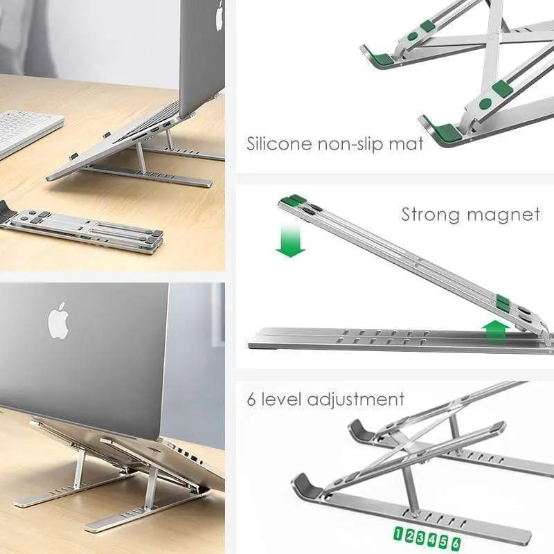 X Style Adjustable Aluminum Laptop Riser Home Essentials-8