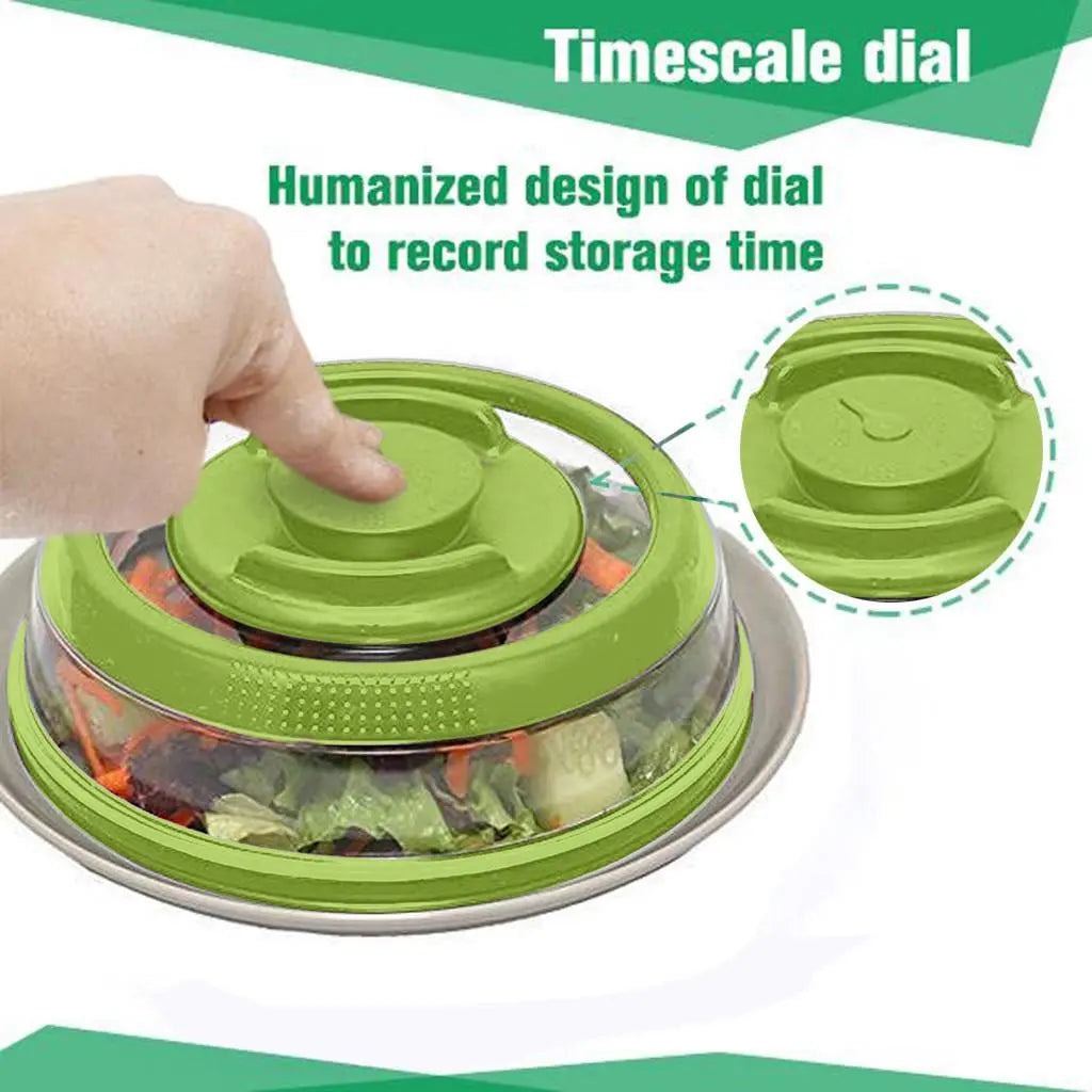 Vacuum Food Seal Cover With Time Scale Home Essentials-8